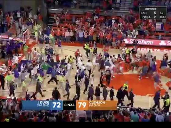Clemson (+10.5) beats #3 Duke outright (+450) 79-72