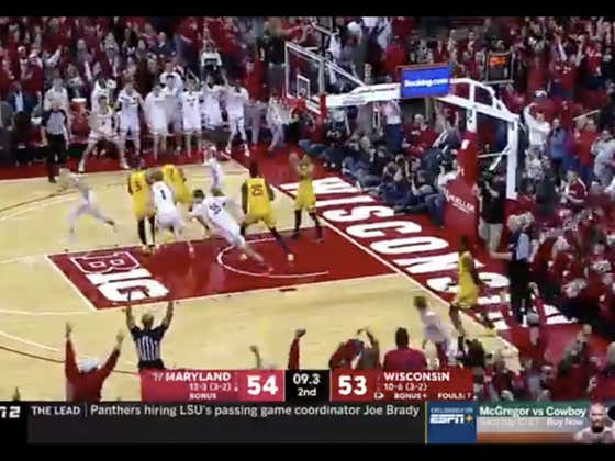 Brad Davidson with the winner in Madison (-140) as the Badgers knock off #13 Maryland