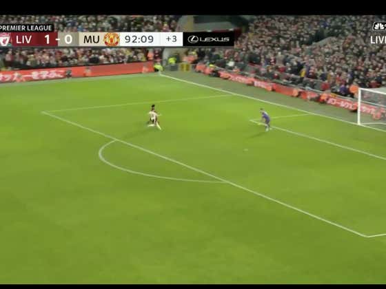Salah scores in the 92nd minute to to push the over (2) and seal the victory for Liverpool