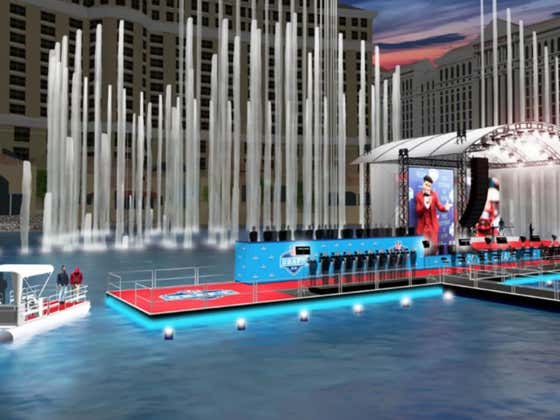 The 2020 NFL Draft Stage Will Be IN The Bellagio Fountains, With Drafted Players Getting To The Stage Via Boat